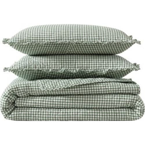 Gracies Gingham Quilt & Sham Set