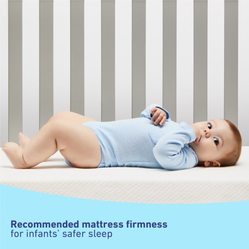 Premium Foam Crib and Toddler Mattress - White