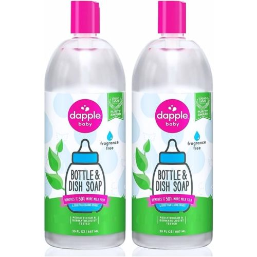 Dapple Baby - Fragrance-Free Bottle & Dish Soap Refill - 30 fl oz (2 Pk)