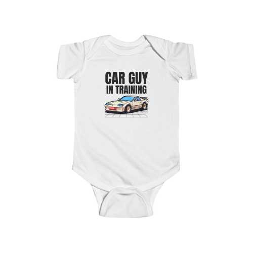 Car Guy in Training Infant Bodysuit Racing Car Lover Baby Gift for Little Boy