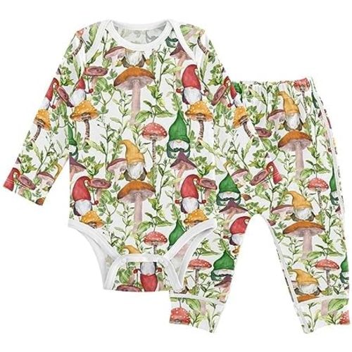 vvfelixl Baby Bodysuits Pants Sets Border Collie Dog Long Sleeve Baby Clothes For Boys Girls 0-24 Months Cow Pattern