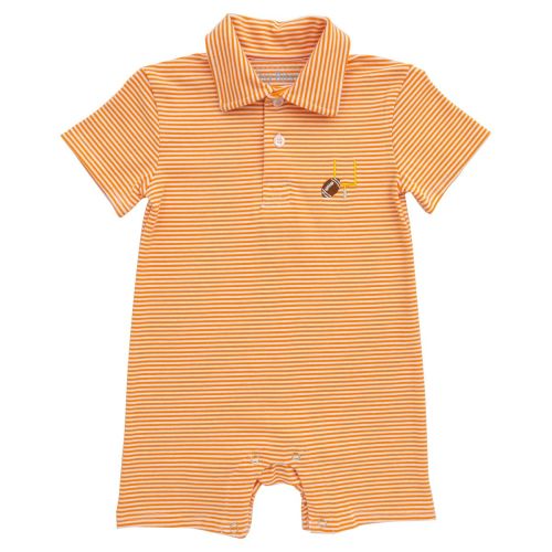 Itsy Bitsy Baby Boys Striped Game Day Romper - Clemson Orange – Best Dressed Child