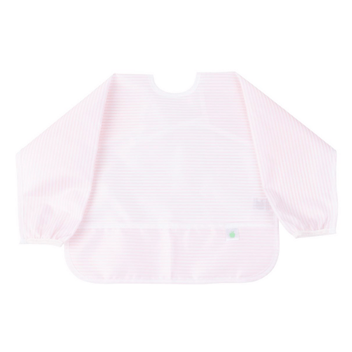 The Cover Everything Bib in Pink Stripe