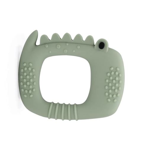 Loulou Lollipop Wild Silicone Baby Teether - Alligator Sage