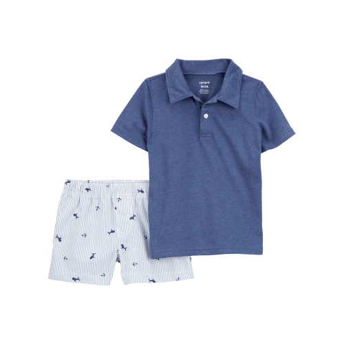 Toddler 2-Piece Anchor Polo Outfit Set - Blue - Carter's | Carter's