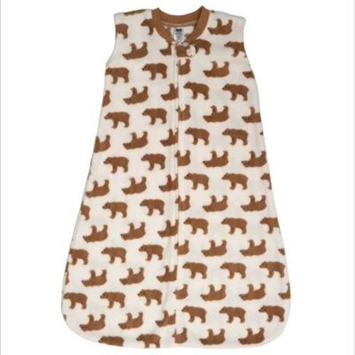 Hudson Baby Infant Boys Fleece Sleeping Bag, Sack, Blanket, Brown Bear, 0-6 Months