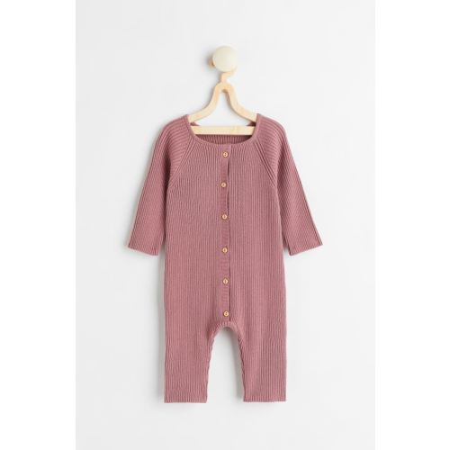 Rib-knit Cotton Jumpsuit
