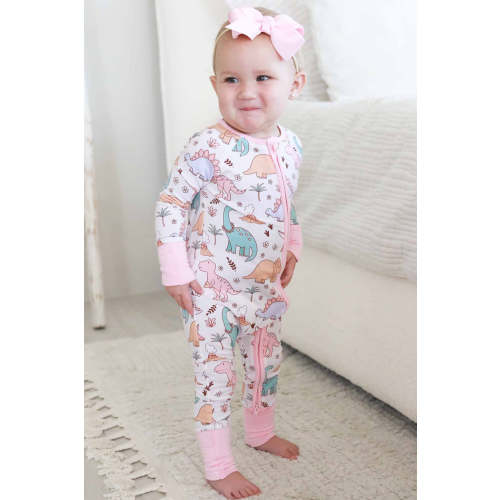Dolly's Dinos Convertible Zip Romper