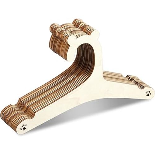 20 Packs Kids Wooden Hangers, Wooden Baby Hangers for Baby Clothes 9 Inch Mini Toddler Children Clothes Hanger Cute Crown/Bear/Rabbit Ear Baby Girl Boy Hanger Toddler Infant Hanger for Baby (Style A)