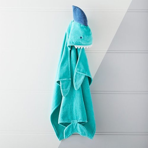 Blue Shark Hooded Towel