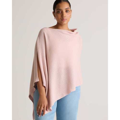 Lightweight Cotton Cashmere Nursing Shawl in Sugar Stone