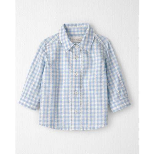 Baby Boy Seersucker Button-Front Shirt Made with Organic Cotton - Little Planet | Carter's