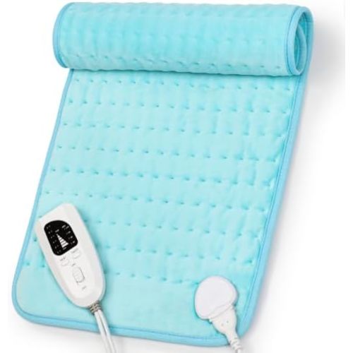 Heating Pad,Electric Heating Pad,Heating Pad for Back (LightBlue, 24"x12")