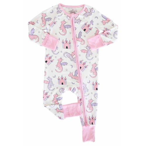 Dragon Adventure Convertible Zip Romper | Pink