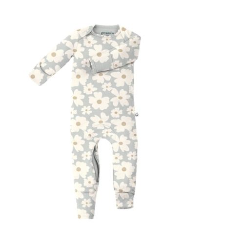 GUNAMUNA Unisex Baby Toddler Ultra-Soft Convertible Pajama, Footie or Romper Sleeper with Diaper Zipper, Newborn to 24 Months