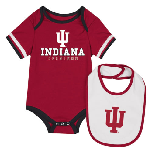 Indiana Hoosiers Newborn & Infant Bodysuit & Bib Set - Crimson