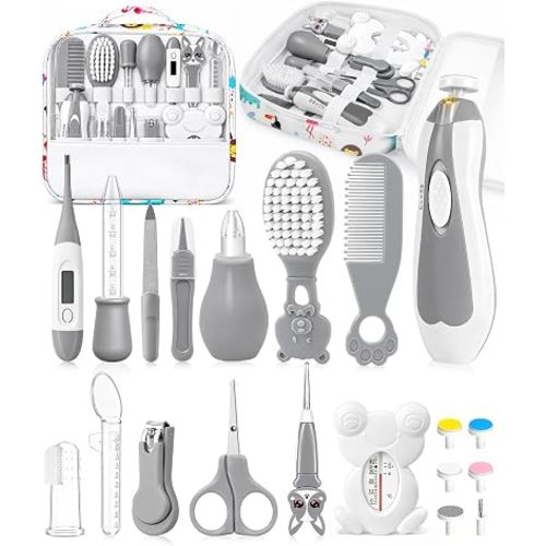 Baby Grooming Kit with Electric Nail Trimmer, Newborn Essentials