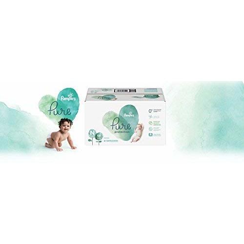 Diapers Newborn / Size 0 (<10 lb), 68 Count - Pampers Pure Disposable Baby Diapers, Hypoallergenic and Fragrance Free Protection, SUPER