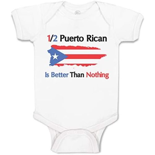 Cute Rascals Baby Bodysuit Puerto Rican Is Better than Nothing Funny Boy & Girl Baby Clothes Cotton