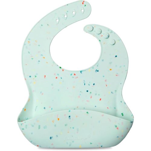 Loulou Lollipop Soft, Waterproof Silicone Feeding Bib for Babies and Toddlers