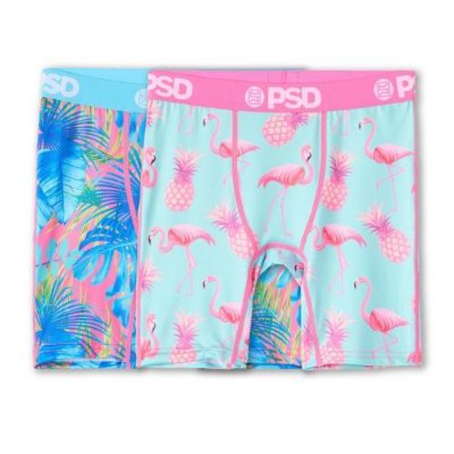 PSD 2pk 'Flamingo & Palm Punch' Boxer Briefs Underwear