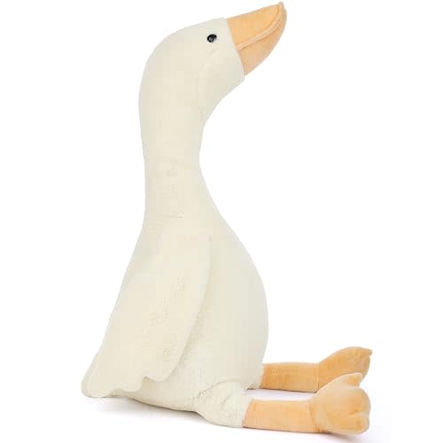 19.7" Swan Stuffed Animal, Soft Smooth Goose Plush Toys, Stuffed Goose Duck Plushies Doll Hugging Pillow Gifts for Kids (White)