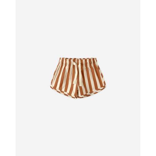 Boys Swim Short Retro Poppy Stripe