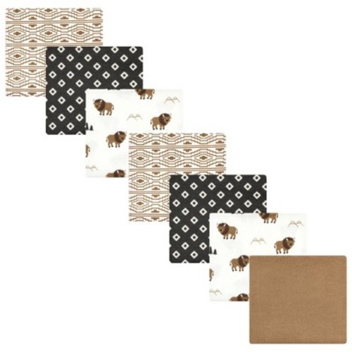 Luvable Friends Hudson Baby Infant Cotton Poly Flannel Receiving Blankets 7pk, Buffalos