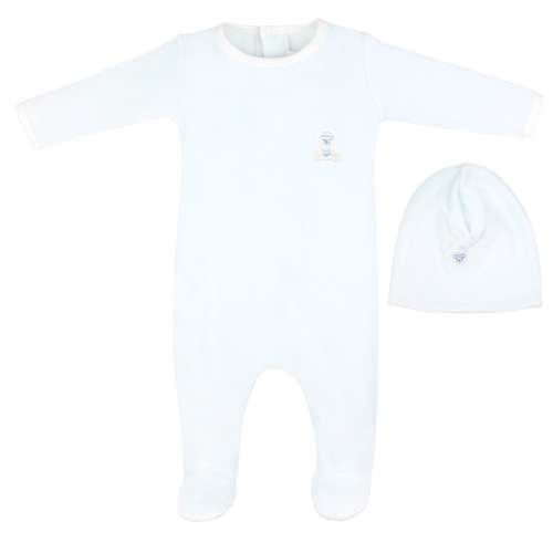 Love Teddy Embroidery Set 2 Pieces | Baby Boy