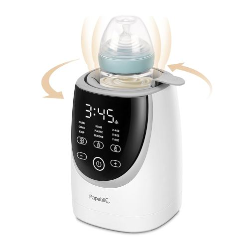 Papablic NutriWarm™ Swirlable Bottle Warmer – Advanced Nutrient-Preserving Warming Technology, Fast and Even Warming for Breastmilk & Formula, Precise Temperature Control, Easy to Use