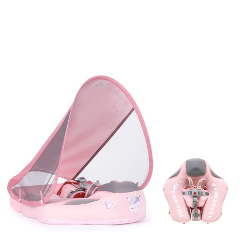 Mambobaby Pool Float with Canopy and Tail Dino-Unicorn