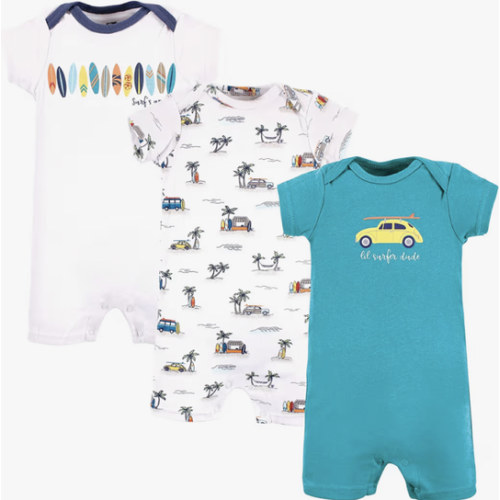 Hudson Baby Unisex Cotton Rompers