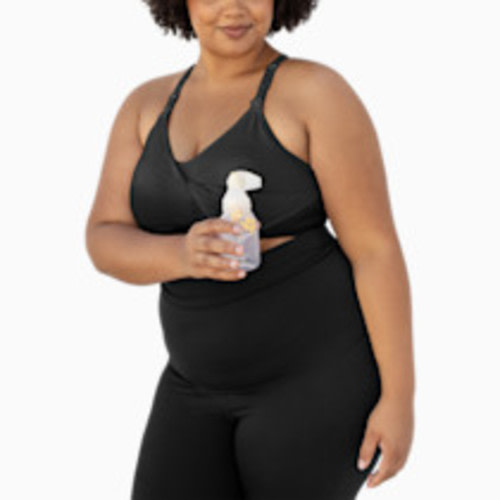 Kindred Bravely Sublime Hands-Free Pumping & Nursing Sports Bra - Black, 1 X Busty