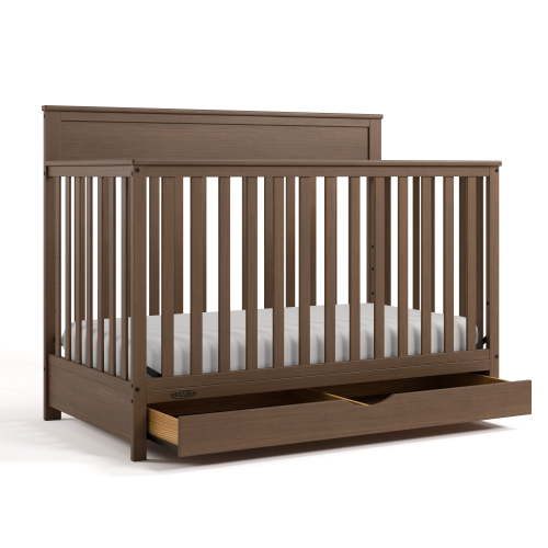 Graco Shiloh Convertible Baby Crib with Drawer, Hazelnut