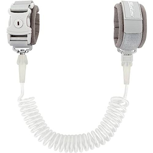 Blisstime Toddler Leash, Kid Leash Anti Lost Wrist Link with Key Lock Upgraded Baby Leash with Safety Wristband Rope for Babies Toddlers Child Kids (6.56ft/2m, Light Gray)