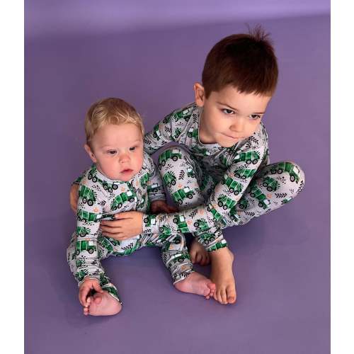 Little Recyclers Bamboo Convertible Zip Sleeper | Baby & Toddler Footie Romper Pajamas – Luna Bamboo Studio