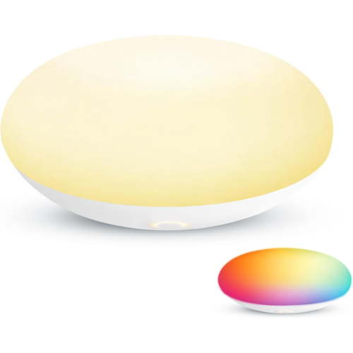 Portable Night Light for Nursery - Baby Night Lamp for Breastfeeding, Soft Silicone Touch Lamp, Egg Light for Kids, with 11 Colors Changing & Eye Caring, Stepless Dimming