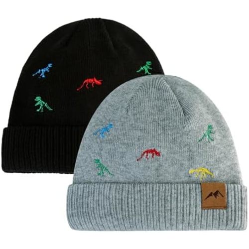 XIAOHAWANG Knit Toddler Beanies Girls Boys Cute Kids Winter Hat Infant Dinosaur Baby Beanie Hats