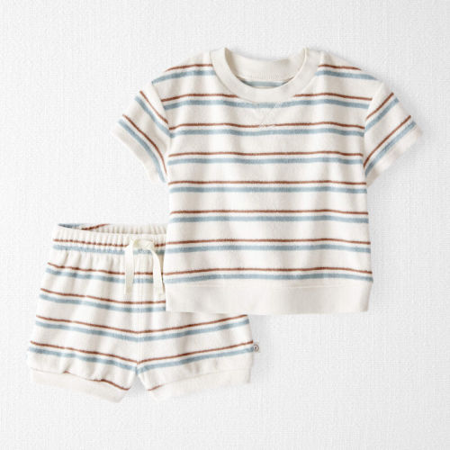 Striped Baby 2-Piece Terry Set Made With Organic Cotton | Carter’s Oshkosh Canada