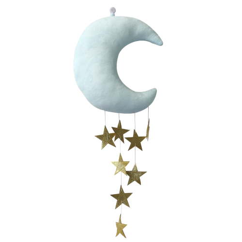 Uanit Wall Backdrop Children Room Hanging Moon Stars Stuffed Decor for Boy Girls Baby Room Decoration Good Night Nursery Wall Decor Home House Bedroom Design