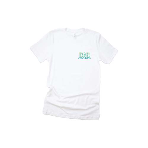 Blue Lagoon Dad Graphic Tee | White