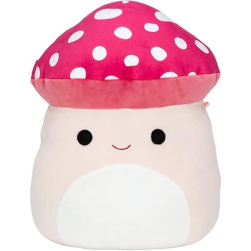 Squishmallows Official Kellytoy 8 Inch Squishy Soft Plush Toy Animals (Malcom Mushroom)
