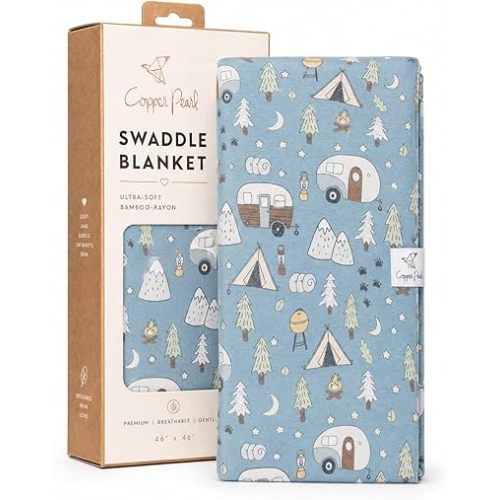 Copper Pearl Baby Swaddle Blanket - Premium Knit Baby Blanket, Large Soft Stretchy Receiving Blankets for Baby Boy and Girl, Swaddles for Newborn, Infant, and Toddler (Bridger)