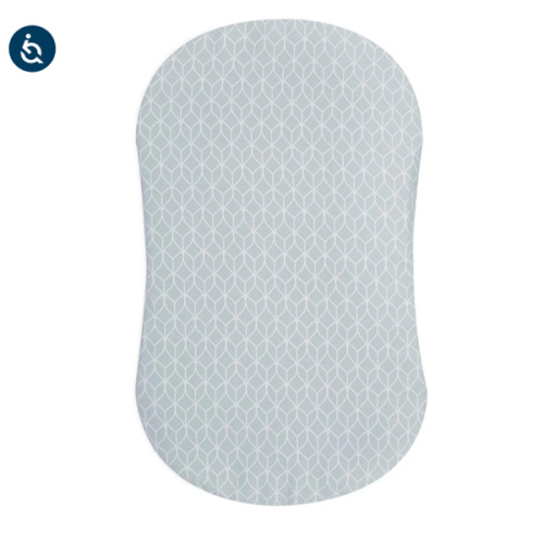 HALO - BassiNest Fitted Sheet 100% Cotton | Morning Mist - Gray