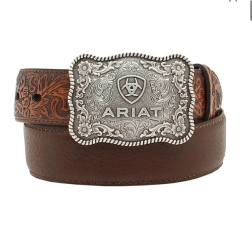 Ariat Boys' Distressed Hand Tooled Belt