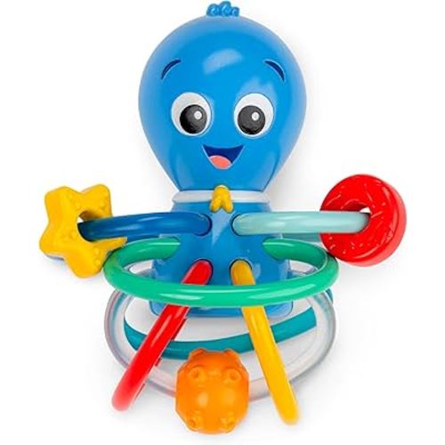 Baby Einstein Ocean Explorers Opus’s Shake & Soothe Teether Toy & Rattle, Ages 0 Months and Up