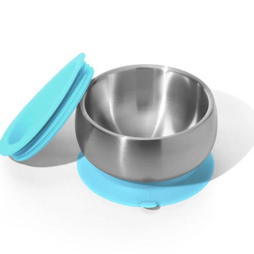 Avanchy | Stainless Steel Baby Bowls - BLW Suction Infant Feeding Bowl
