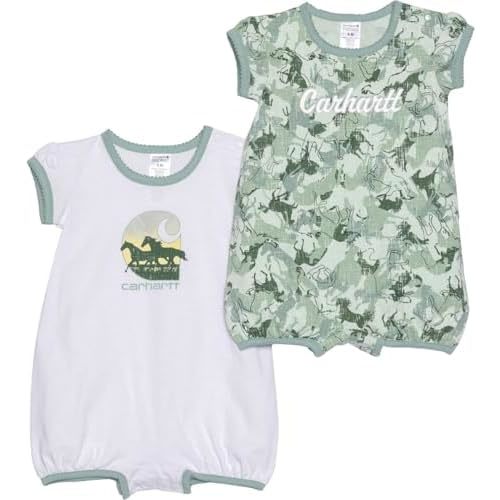 Carhartt baby-girls Short-sleeve Romper 2-piece Set