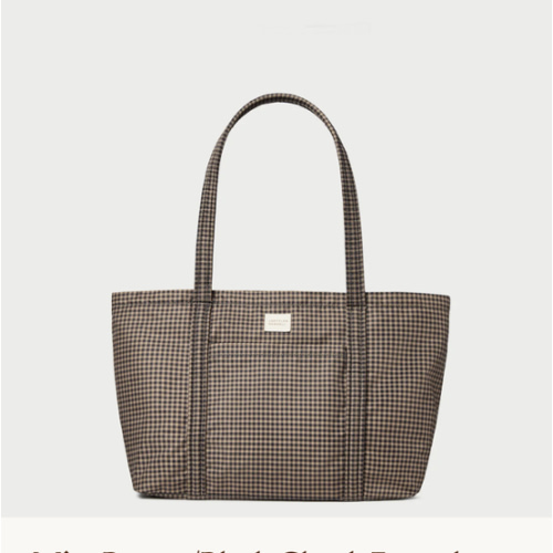 Mira Brown/Black Check Everyday Tote | Totes | Handbags