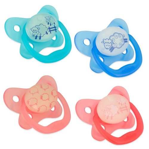 Dr. Brown's® PreVent® 0-6M 2-Pack Glow in the Dark Orthodontic Pacifiers